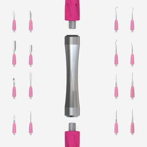 Manche double face remplaçable UNIQ-10 pour repousse-cuticules, en acier allemand, pour usage professionnel en salon de beauté, pièce de travail pour repousse-cuticules - Product Image 4