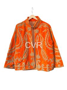 Manteau en velours pour femmes grandes tailles, col mandarin, manches longues, broderie florale à la main, style chinois, vêtements d'extérieur d'hiver - Product Image 2