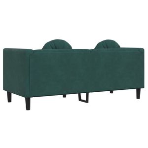Sofá de Madera Maciza y Contrachapada de Poliéster Verde Oscuro para Sala de Estar - Product Image 6