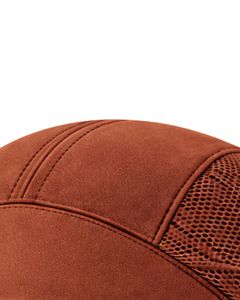 Men Rust Brown Mesh Panel Sports Cap Breathable Lightweight Adjustable Summer Running Training Outdoor Baseball Hat For Men Use - Product Image 4