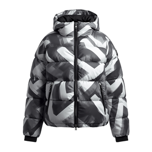 Veste matelassée à capuche imperméable et coupe-vent pour homme, motif numérique, en polyester/coton, pour l'hiver - Product Image 3