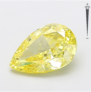 Diamante Cultivado en Laboratorio con Certificación IGI, Corte Pera Modificado de 2.03 CT, Color Amarillo Intenso Fantasía, Claridad VVS2, CVD LG 800633900 para Joyería - Product Image 4