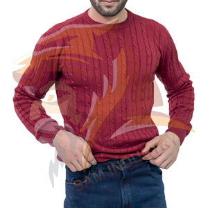 Nouveaux arrivages : pulls pour hommes confortables à porter, manches longues, basiques, en coton mélangé, vêtements d'extérieur pour adultes. - Product Image 4