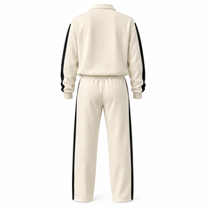 Prime Power Women Tracksuit Set Full Sleeve Half-Zip Jacket <b>Pants</b> Loose Fit Sporty Style Activewear With Drawstring Closure - Product Image 3