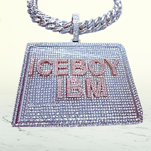 Customized ICEDJEWELZ 925 Sterling <b>Silver</b> Gold Plated Brilliant Cut Iced Moissanite Claw Setting Pendant Charms Hip Hop Style - Product Image 6