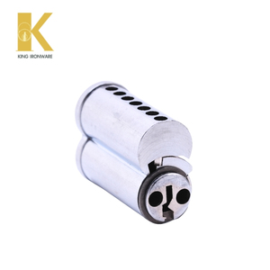 Cylindres de serrure avec plusieurs options de cannelures, en laiton chromé satiné, 7 cannelures Q SFIC pour la sécurité des bâtiments commerciaux - Product Image 6