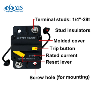 Disjoncteurs marins réinitialisables à montage en surface, à vibrations stabilisées, pour l'alimentation d'urgence des navires (Taïwan) - Product Image 1