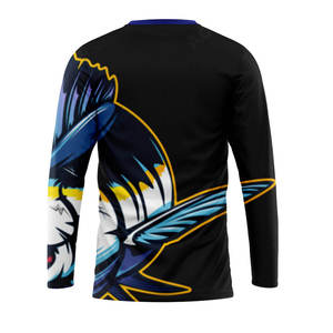 Camiseta de Pesca Sublimada con Logotipo Personalizado, Manga Larga, Protección UV, Poliéster - Product Image 3