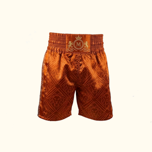 Shorts de boxe Muay Thai pour hommes, vêtements de combat MMA, logo en relief, broderie en chaîne, polyester durable, coupe régulière, taille adulte - Product Image 1