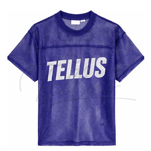 Camisetas de Malla 100% Poliéster de Alta Calidad al por Mayor para Hombre - Ropa Urbana Personalizada de Secado Rápido y Transpirable de Corte Holgado - Product Image 3