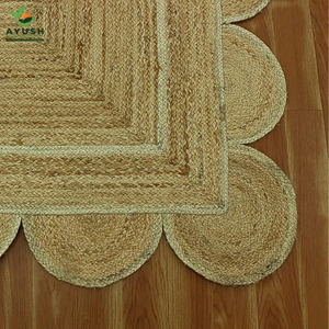 Alfombras Runner de 2.5x8 para Sala de Estar, Alfombra Grande de Yute Hecha a Mano, Ecológica, Apta para Mascotas, Lavable, Alfombra Trenzada Personalizada - Product Image 3