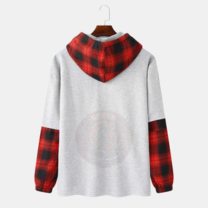 Sweat-shirt à capuche en molleton thermique pour homme, en coton épais, conçu pour un confort quotidien et la superposition hivernale - Product Image 2