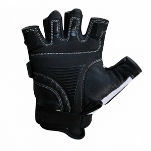 Gants de fitness en cuir personnalisés à demi-doigts avec sangle de poignet réglable, respirants et antidérapants pour femmes, pour la musculation en extérieur - Product Image 3