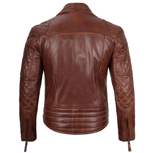 HighQuality ODM OEM Customized <b>Men's</b> Winter Genuine Leather <b>Jacket</b> Front Logo Streetwear Warm Casual Coat Breathable Windproof - Product Image 3
