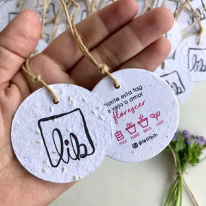 <b>Plantable</b> Gift Tags with for Corporate Branding and Gifts Boutique Hang Tags for Clothing and Accessories edding and Event Favor - Product Image 1