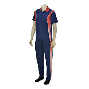 Uniformes de Cricket Personalizados al por Mayor con Logotipo, Conjunto de Chándal de Poliéster Ecológico y Duradero, Camisetas y Pantalones para Equipos Profesionales - Product Image 1