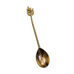 Juego de cucharas de té de latón dorado con diseño de cactus de primera calidad, perfecto para cenas en casa, fiestas, cafeterías, boutiques y salones de té, procedente de la India. - Product Image 3