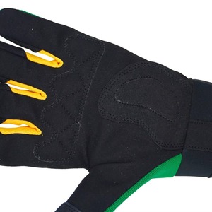 Gants de travail en cuir anti-abrasion pour hommes, flexibles, respirants en polyester, anti-vibrations, pour mécaniciens et pagaie - Product Image 2