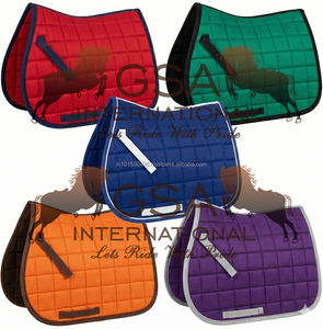 Almohadillas de montura inglesa para salto y doma, de tela de algodón, acolchado cuadrado, transpirables, para deportes ecuestres y competición. - Product Image 4