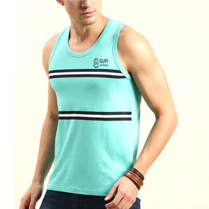 Débardeur tricoté décontracté pour hommes, idéal pour la gym et l'exercice intensif, options de couleurs personnalisées, respirant et séchage rapide - Product Image 1