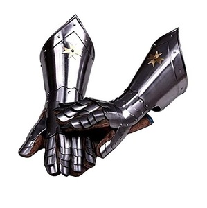 Guantelete Metálico Histórico de Caballero, Armadura de Mano Premium Diseñada para Eventos de Reenactación, Cosplay y Actuaciones Escénicas - Product Image 1
