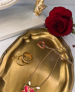 High Quality Dishwasher safe Metal Brass Hammered <b>Snack</b> <b>Tray</b> Modern Rectangular Platter with Gold Finish for home use - Product Image 5