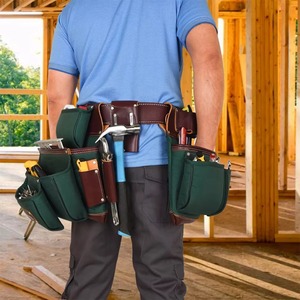 Latest Model Good Quality Heavy Duty <b>Leather</b> <b>Tool</b> Bag For <b>Working</b> Professional Factory Made Customize <b>Tool</b> Belt Made In Pakistan - Product Image 6