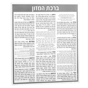 Elegant Judaica <b>Acrylic</b> Hebrew Prayer Blessing Bencher Card: A Beautiful Keepsake for Jewish Traditions and Celebrations - Product Image 6