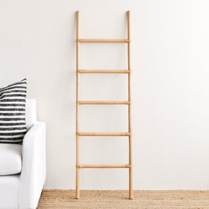 ชั้นแขวนผ้าเช็ดตัวบันไดหวายแบบธรรมชาติอุปกรณ์ตกแต่งบ้าน - Product Image 3