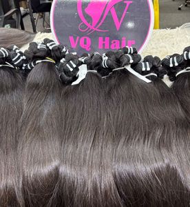 Extensiones de cabello humano vietnamita negro liso Natural de la mejor calidad, cutícula alineada, virgen, sin piojos, sin desprendimiento para trama Genius - Product Image 3