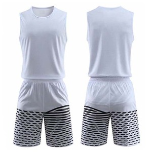 Wholesale OEM Custom Breathable Quick Dry Plus Size Summer Basketball Uniform and <b>Shorts</b> Sublimation Blank Uniform Set - Product Image 4
