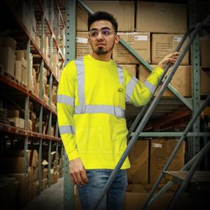 Sweat à capuche thermique en polaire réfléchissant haute visibilité ANSI Classe 1 FR, capuche amovible, LED clignotante, imperméable, logo personnalisé - Product Image 5