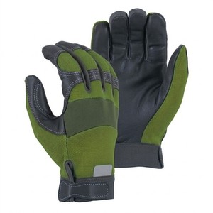 Gants de travail de haute performance à paume en cuir synthétique, dos en Spandex, doigts renforcés, pour le marché américain - Product Image 6