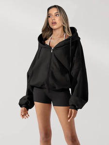 Custom Men's 100% Cotton <b>Zip</b> Up Hoodie Full Zipper <b>Hooded</b> Sweatshirt Casual Streetwear Custom Logo OEM ODM Wholesale - Product Image 3