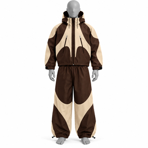 Ensemble de survêtement vert personnalisé avec sweat à capuche zippé blanc, pantalon large, tissu doux, léger, confortable, vêtements de sport décontractés pour hommes - Product Image 4