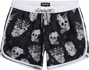 Shorts de sport pour homme bleu marine uni, séchage rapide, anti-plis, respirant, protection UV, avec poches et taille élastique à cordon de serrage, longueur mi-cuisse - Product Image 3