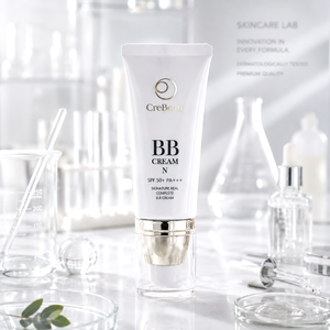 ครีมบีบี CreBeaur SPF50+ PA+++ ไวท์เทนนิ่ง ลดเลือนริ้วรอย บำรุงผิว ป้องกันแสงแดด สำหรับทุกสภาพผิว ขนาดปกติ ผลิตภัณฑ์เครื่องสำอางแบบรับผลิตแบรนด์ส่วนตัว - Product Image 1