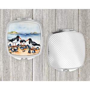 Huîtriers Compact Pliant Miroir De Maquillage De Poche Taille De Voyage Miroir De Poche Décoratif pour Femmes et Filles Cadeau - Product Image 4