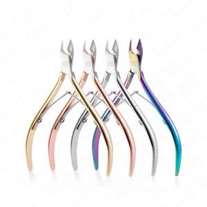 Coupe-cuticules professionnel en acier inoxydable de qualité supérieure avec manche doré, outil de manucure pour éliminer les peaux mortes - Product Image 5
