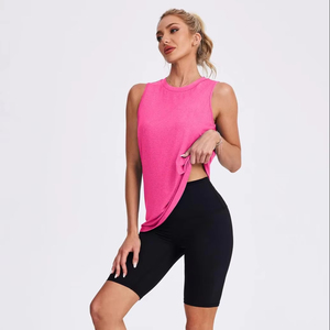 Elegante Camiseta sin Mangas Acanalada para Mujer, de Algodón Suave Elástico, Estilo Casual Ajustado, Moda de Verano, Ropa Urbana al por Mayor - Product Image 1
