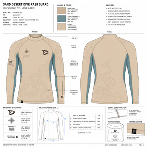 Dravelle Industry Men's Long Sleeve Rash Guard Black Teal Hex Pattern Raised Rubber Print Breathable 220g Quick Dry - Product Image 6