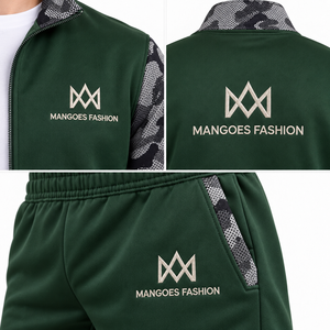Ensemble de survêtement deux pièces respirant en polaire personnalisé, veste de sport décontractée en polyester/coton écologique et pantalon de jogging 3D pour l'été - Product Image 4