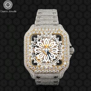 Charm_Jewells Stainless Steel Square <b>Mechanical</b> <b>Watch</b> 38mm Sapphire Crystal Luxury Fashion Analog Dial Unisex - Product Image 3