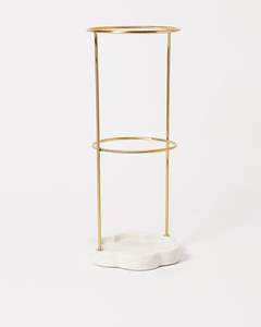 Grand porte-parapluie décoratif en métal pour l'entrée, le rangement et la décoration intérieure moderne - Product Image 3