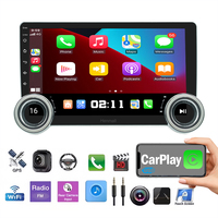 Estéreo Universal para Auto de 10 Pulgadas, Reproductor de DVD, Radio, Navegación, Unidad Principal de 4 Núcleos, GPS, Amplificador, Carplay, Android Auto con Perillas