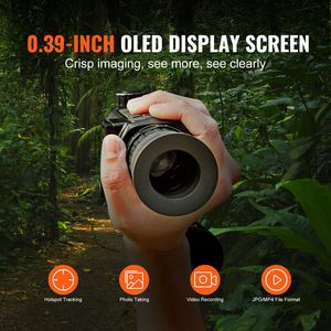 Monocolo Termico con Zoom 1X 8X, Schermo OLED da 0,39 Pollici, Telescopio per Visione Notturna per la Caccia - Product Image 4