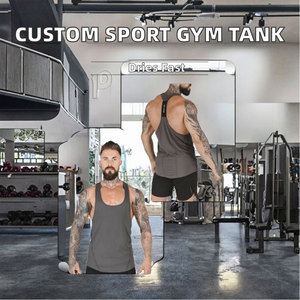 Men's Gray Knitted Tank Top O-Neck Sleeveless Solid Sporty Quick Dry Vest with Back Neck Logo - Product Image 2