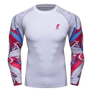 Rashguard personnalisé uni et simple, couleur unie, en promotion, pour MMA, vêtements de sport - Product Image 1