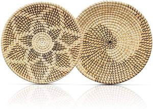 Tapisserie murale en jute tissée écologique, faite à la main en macramé, décoration murale intérieure en fibres naturelles durables - Product Image 5