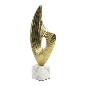 Modern Aluminium Sculpture 43cm H X 8cm W X 21cm L Handmade Art Decor for Living Room/Tabletop Durable & Eco-Friendly - Product Image 5